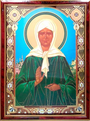 Икона "Святая блаженная Матрона Московская" (41х31 см)