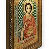 Икона святой великомученик Пантелеимон целитель на мягкой подложке (Гобелен 28Х22)