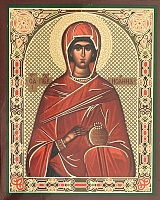 Икона Святая праведная Иоанна Мироносица (7Х6, на оргалите)