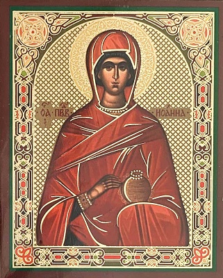 Икона Святая праведная Иоанна Мироносица (7Х6, на оргалите)