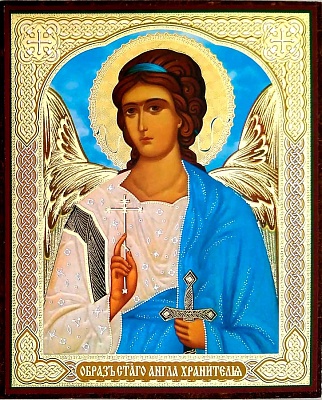 Икона "Святой Ангел Хранитель" (12x10 см, на оргалите, планш.)