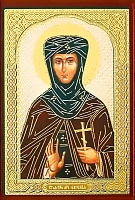 Икона святая препадобномученица Евгения (9Х6, на оргалите) 