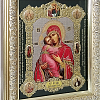 Икона "Пресвятая Богородица Владимирская" (22х19 см, конгрев)