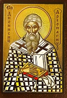 Икона Дионисий Ареопагит Афинский епископ (9Х6, на оргалите) 