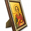 Икона Святой великомученик и целитель Пантелеимон ( на золотой фольге с ножкой 19Х14 )