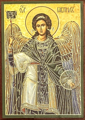 Икона Архангелу Гавриилу (9Х6, на оргалите)