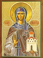 Икона Ангелина Сербская (9Х6, на оргалите)