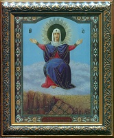 Икона Пресвятой Богородицы "Спорительница хлебов" (15х18 см)