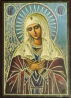 Икона Пресвятой Богородицы Умиление (9Х6, на оргалите)