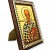 Икона Святой Николай Чудотворец  ( на мягкой подложке с ножкой 19Х14 )