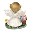 Ангел пасхальный с цыплятами. Фигурка декоративная 10х9 см