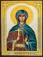 Икона Святая мученница Антонина (9Х6, на оргалите)