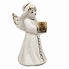 Ангел колокольчик с иконой Божией Матери Семистрельная. Керамика (10Х5)