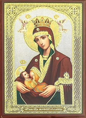 Икона Пресвятой Богородицы Млекопитательница (9Х6, на оргалите)