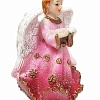 Фигурка Ангел с книжкой (розовый, 10х8 см)