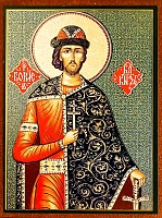 Икона Святой Борис (9Х6, на оргалите) 