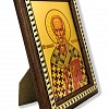 Икона Святой Николай Чудотворец ( на золотой фольге с ножкой 19Х14 )