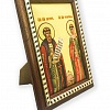 Икона Петру и Февронии (на мягкой подложке с ножкой 19Х14)