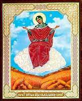 Икона Пресвятой Богородицы "Спорительница хлебов" (12x10 см, на оргалите, планш.)