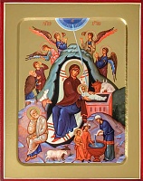 Икона Рождества Христова (16Х13, на дереве) 