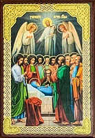 Икона Успению Пресвятой Богородицы (9Х6, на оргалите)