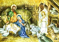 Пазлы детские. Рождество Христово. 15 элементов