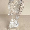 Ангел на подставке, стеклянный, фигурка сувенир (13Х7 см)