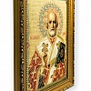 Икона Св. Николай Чудотворец на мягкой подложке (гобелен 28Х22)