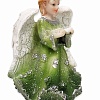 Фигурка Ангел с книжкой (зеленый, 10х8 см)