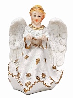 Фигурка Ангел с книжкой (белый, 10х8 см)